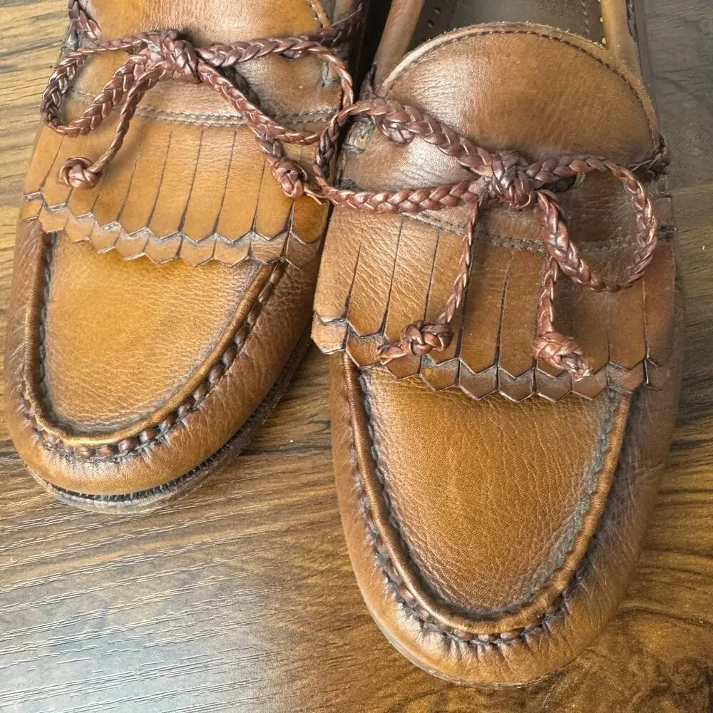 Allen Edmonds 11 D Woodstock‎ Classic Leather Tassel Loafers Dress Shoes